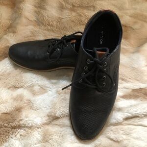 Nordstrom Boys Oxfords lace up Black Casual dress shoes Size 5.